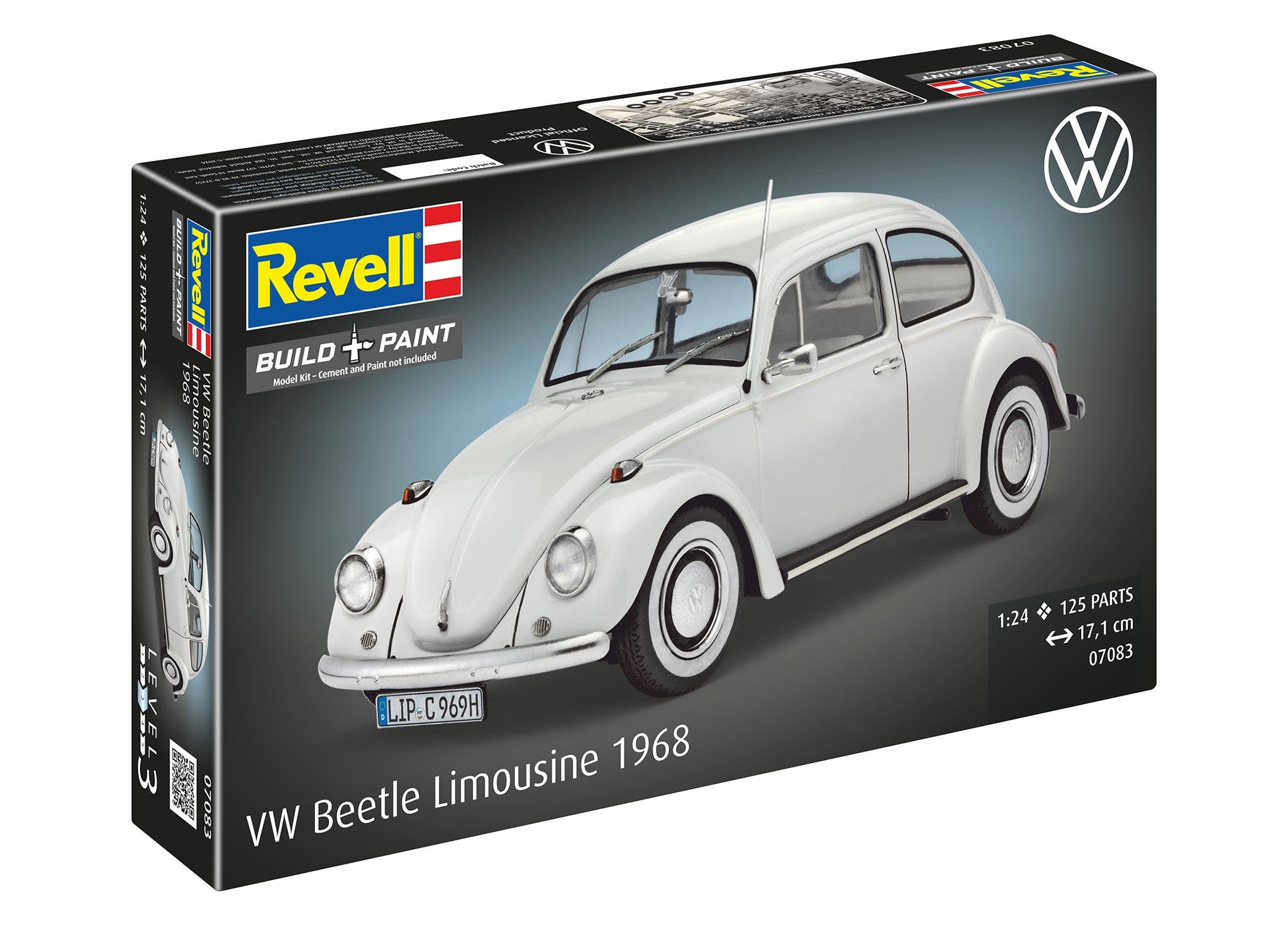 Revell - 07083 - Volkswagen Beetle (1968) - box front left angle