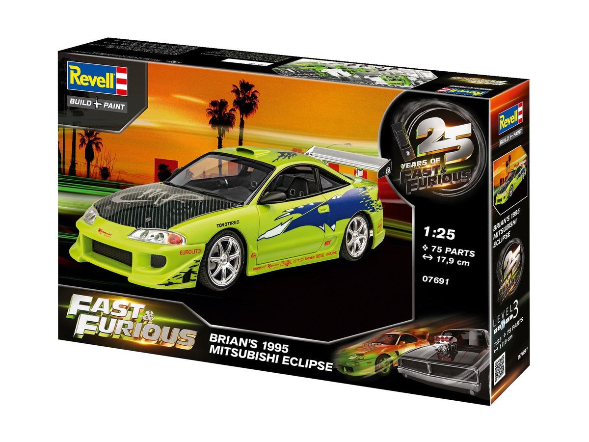 102 - Revell - 07691 - Brian's 1995 Mitsubishi Eclipse [Fast & Furious] - box front left angle