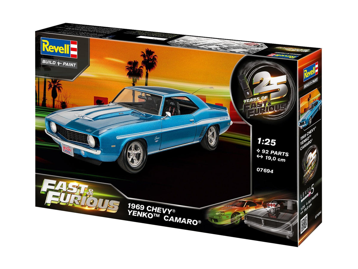 102 - Revell - 07694 - Brian's 1969 Yenko Camaro [Fast & Furious] - box front left angle
