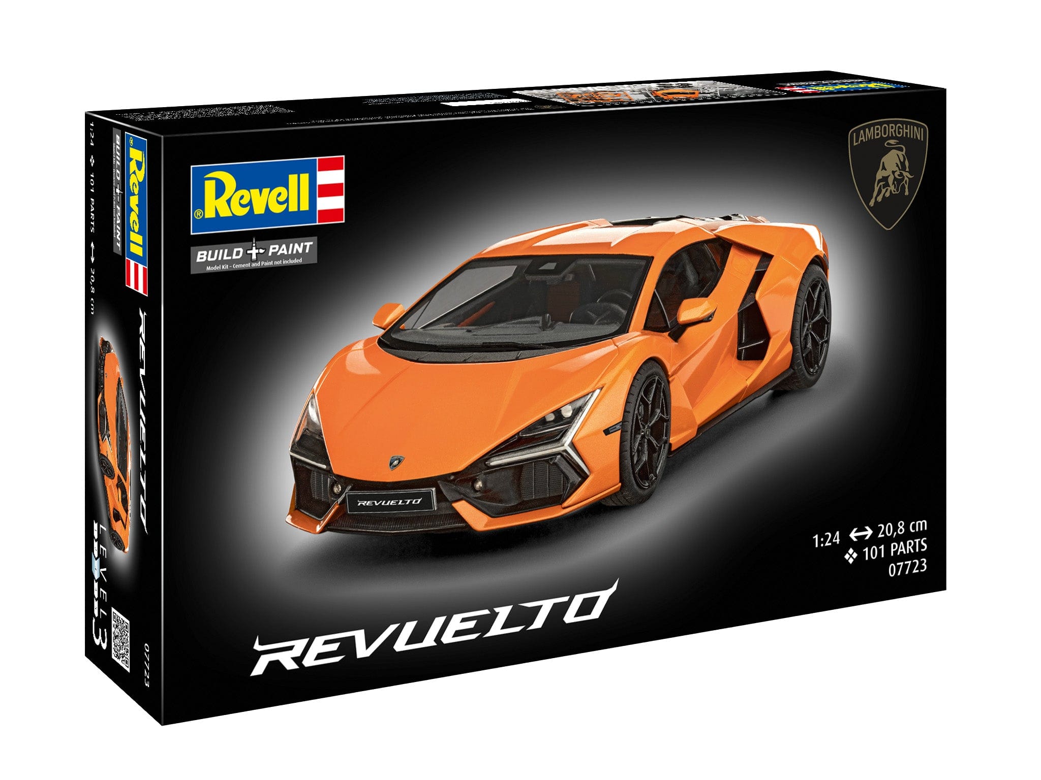 Revell - 07723 - Lamborghini Revuelto - box front right angle