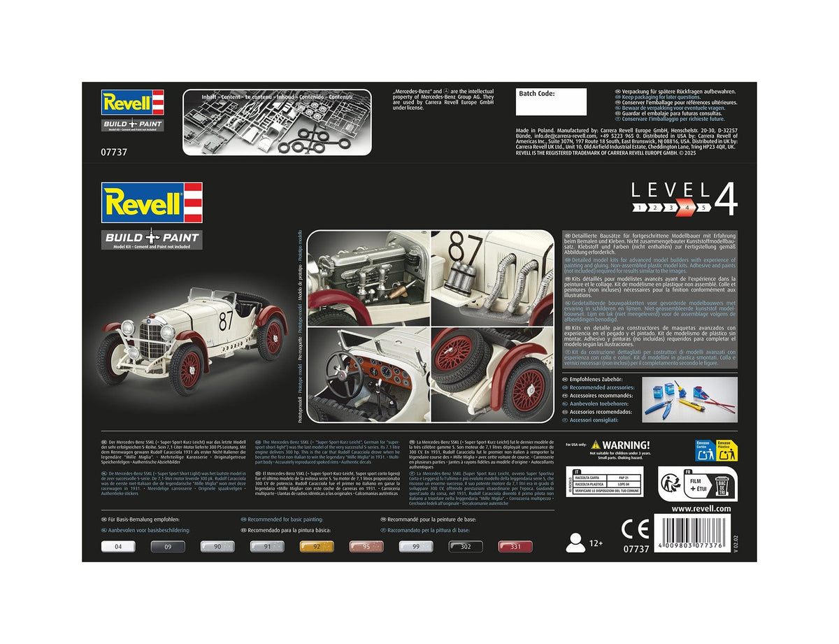 101 - Revell - 07737 - Mercedes-Benz SSKL - box rear