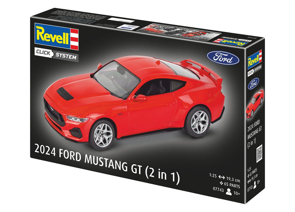 102 - Revell - 07743 - Ford Mustang GT (2024) [easy-click] - box front left angle