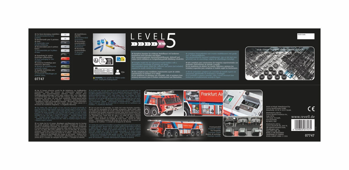 100 - Revell - 07747 - Rosenbauer GFLF Simba 8x8 - box rear