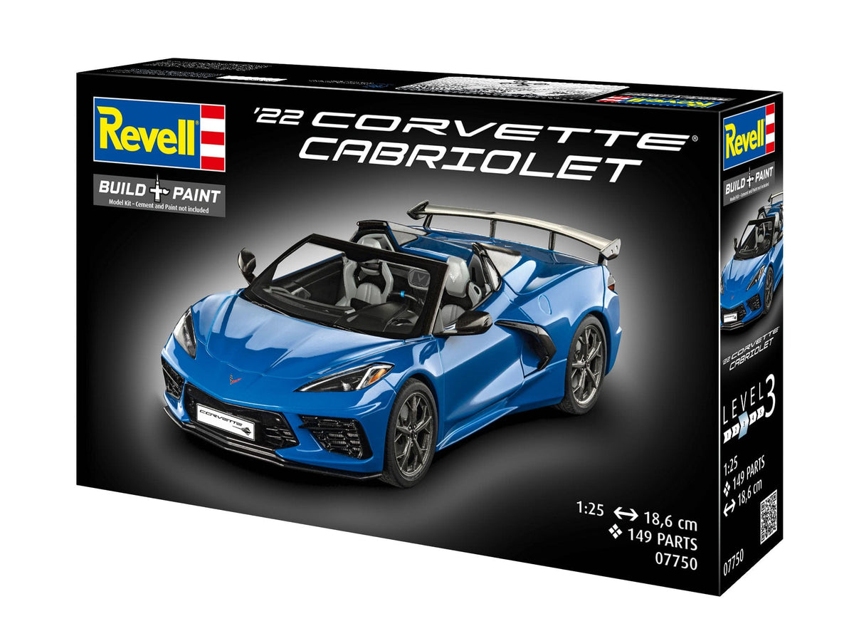 102 - Revell - 07750 - Chevrolet Corvette C8 Cabriolet (2022) - box front left angle