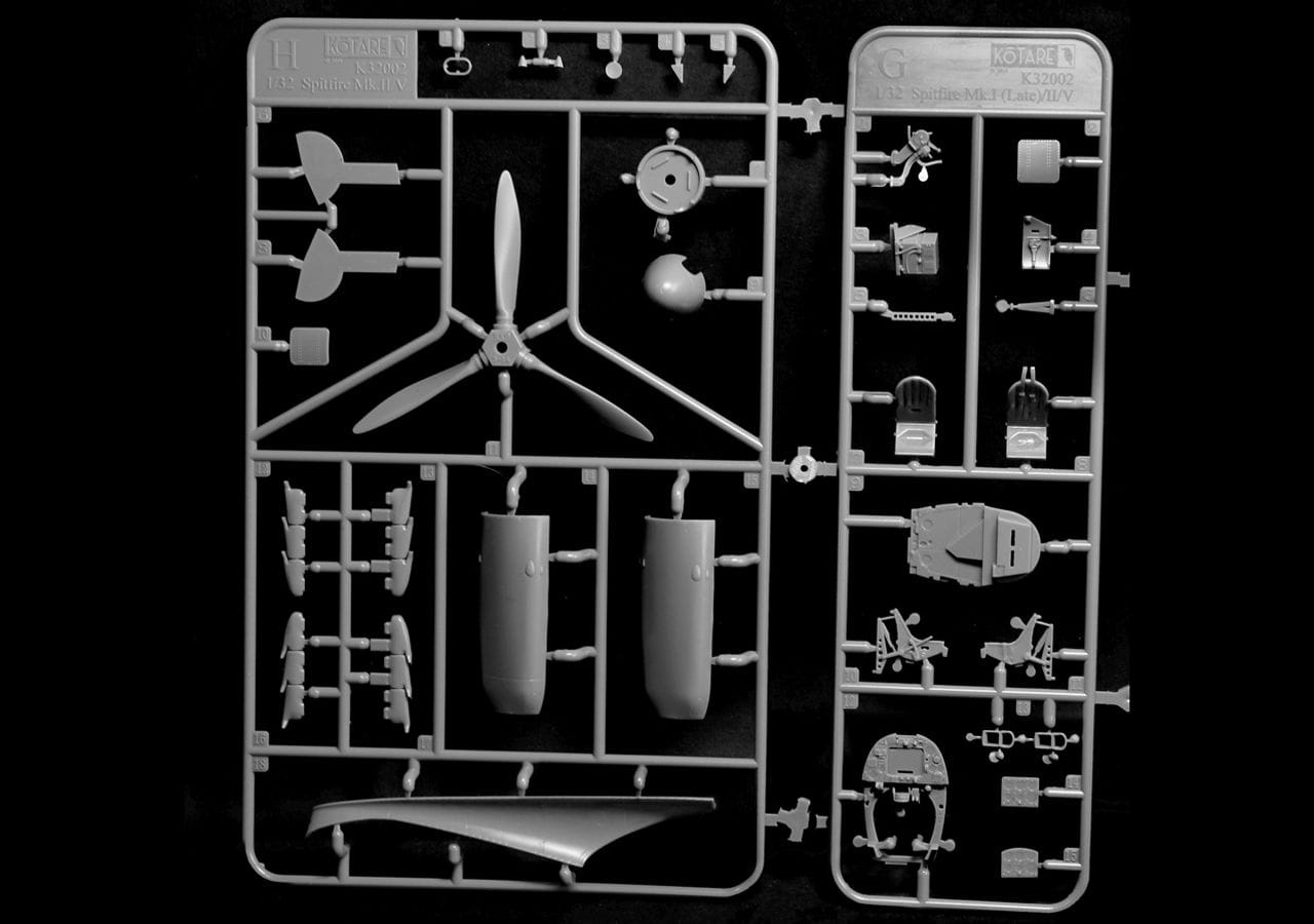 Kotare - 32006 - Supermarine Spitfire Mk Vb (early) - sprue
