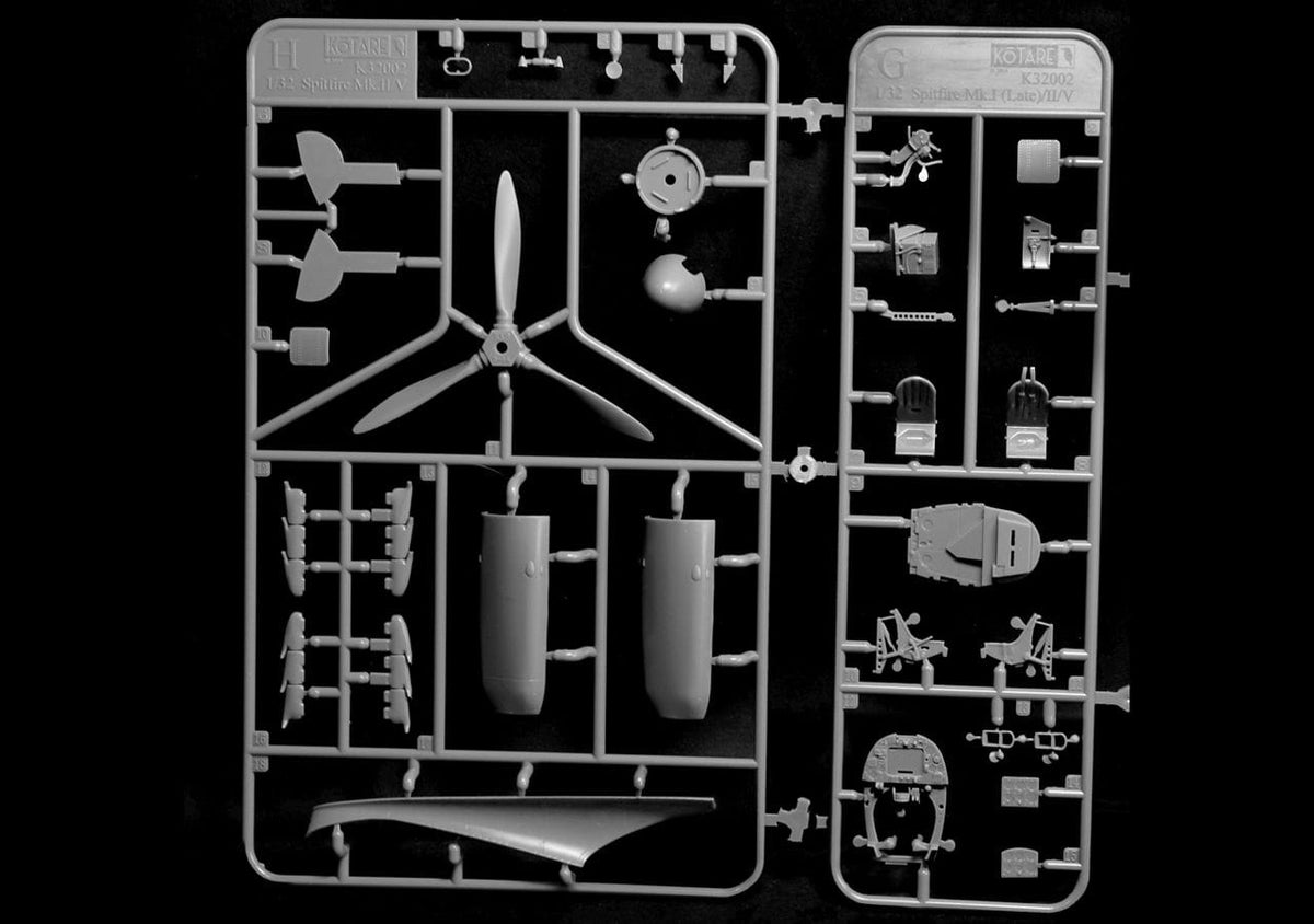 207 - Kotare - 32006 - Supermarine Spitfire Mk Vb (early) - sprue