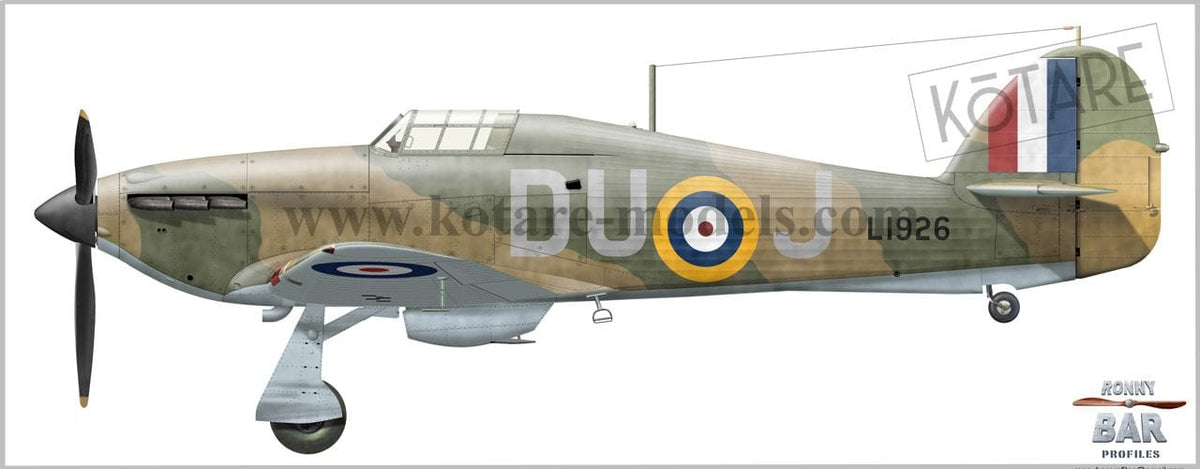300 - Kotare - 32015 - Hawker Hurricane Mk I (early) - paint schemes