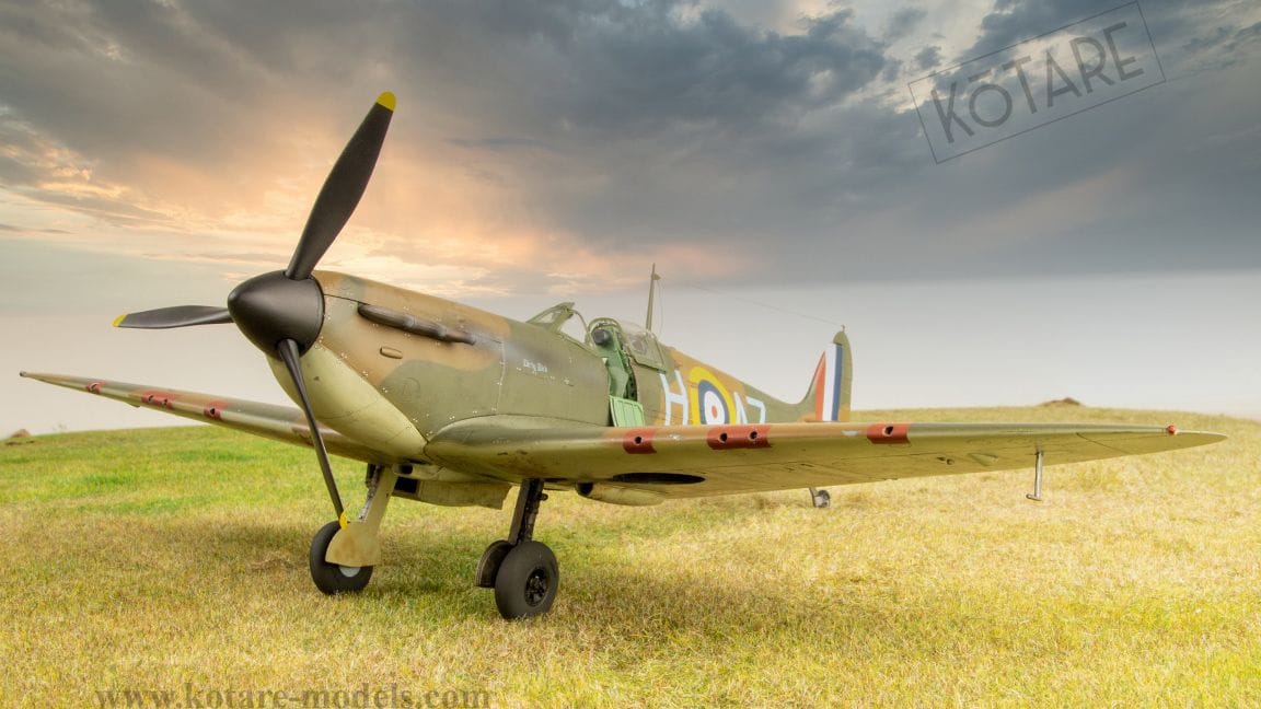 Kotare - 32001 - Supermarine Spitfire Mk Ia (mid) - painted model