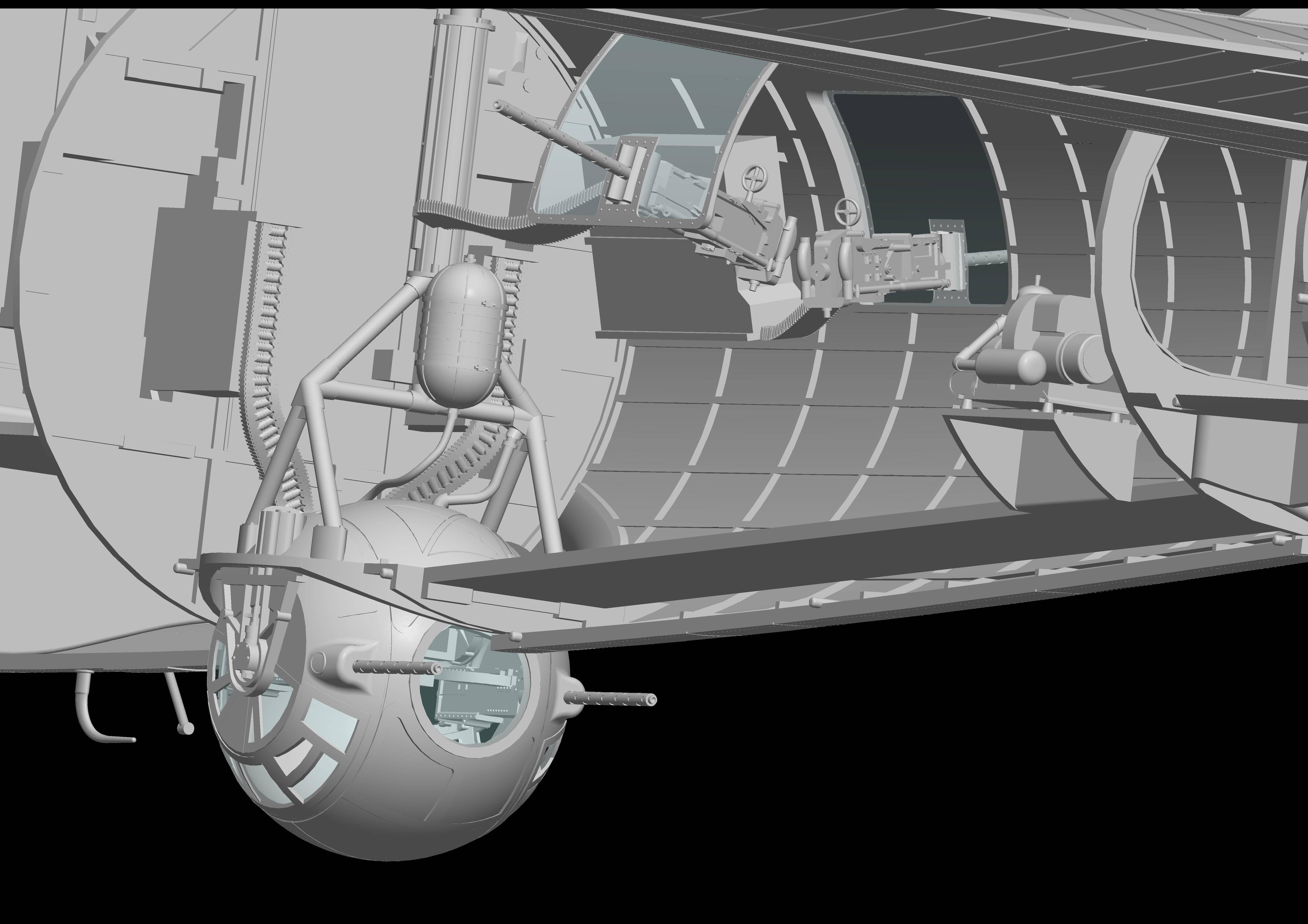 HK Models - 01E030 - Boeing B-17G Flying Fortress (late) - digital model
