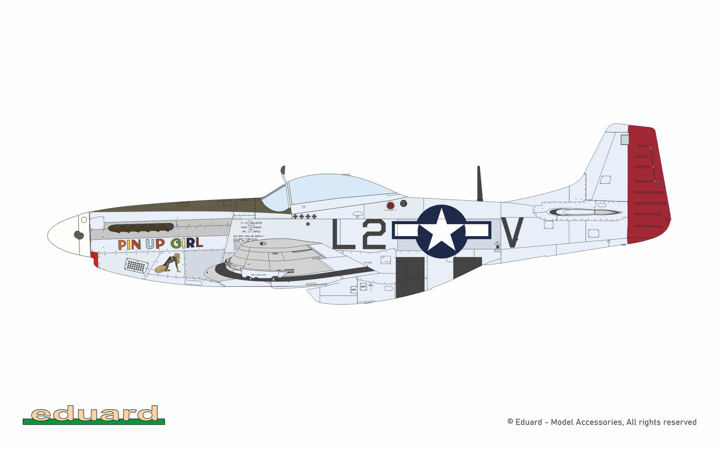 310 - Eduard - 11196 - North American P-51D Mustang ‘Mighty Eighth - 65th Fighter Wing’ - paint schemes - P-51D-10NA, 44-14651, Capt Barkley Holister and Lt. John C. Donnell, 434th FS, 479st FG, 8th AF, Wattisham, United Kingdom, November 1944