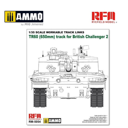 010 - Rye Field Model - 5054 - Challenger 2 TR60 (650mm) Workable Track Links - primary image