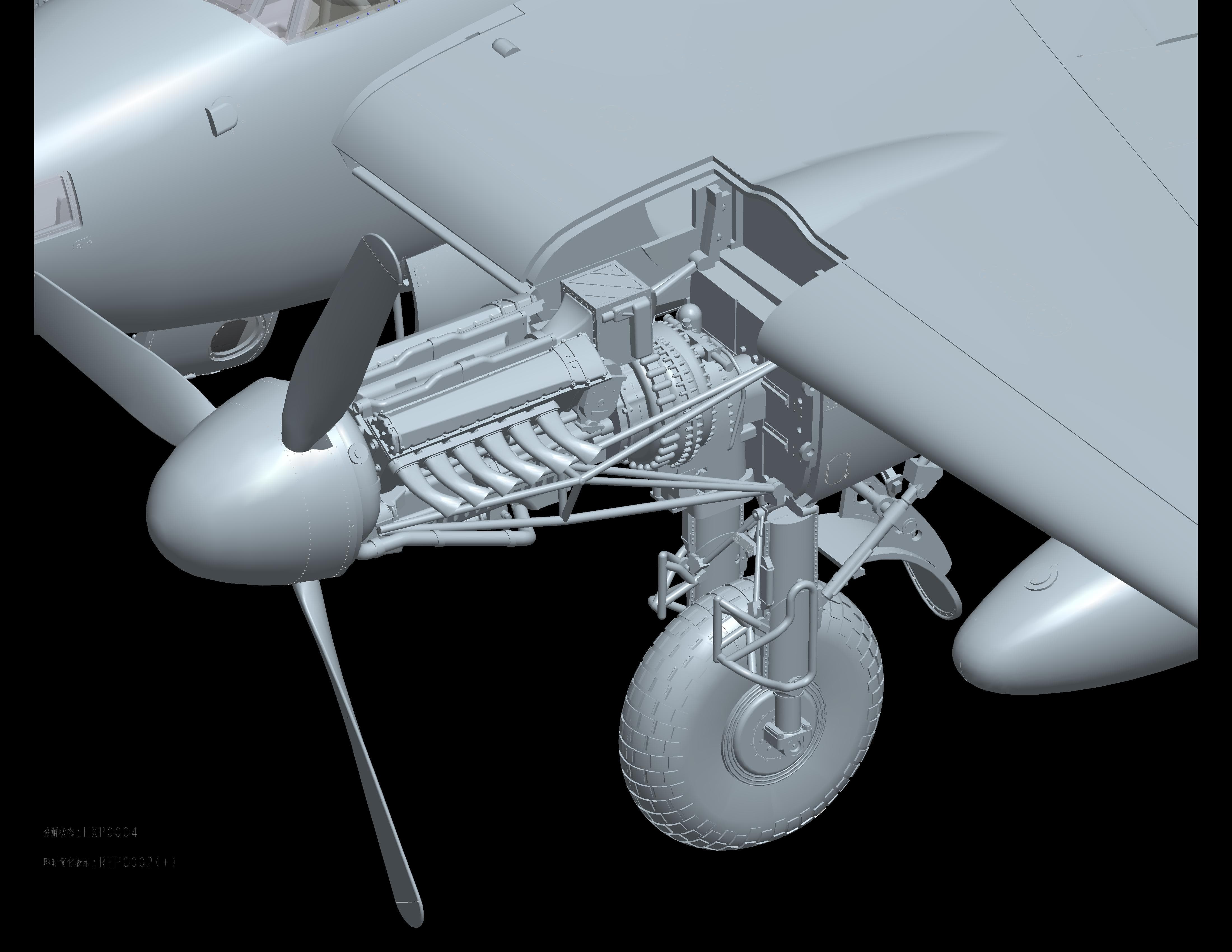 HK Models - 01E016 - de Havilland Mosquito B Mk IX / XVI - digital model