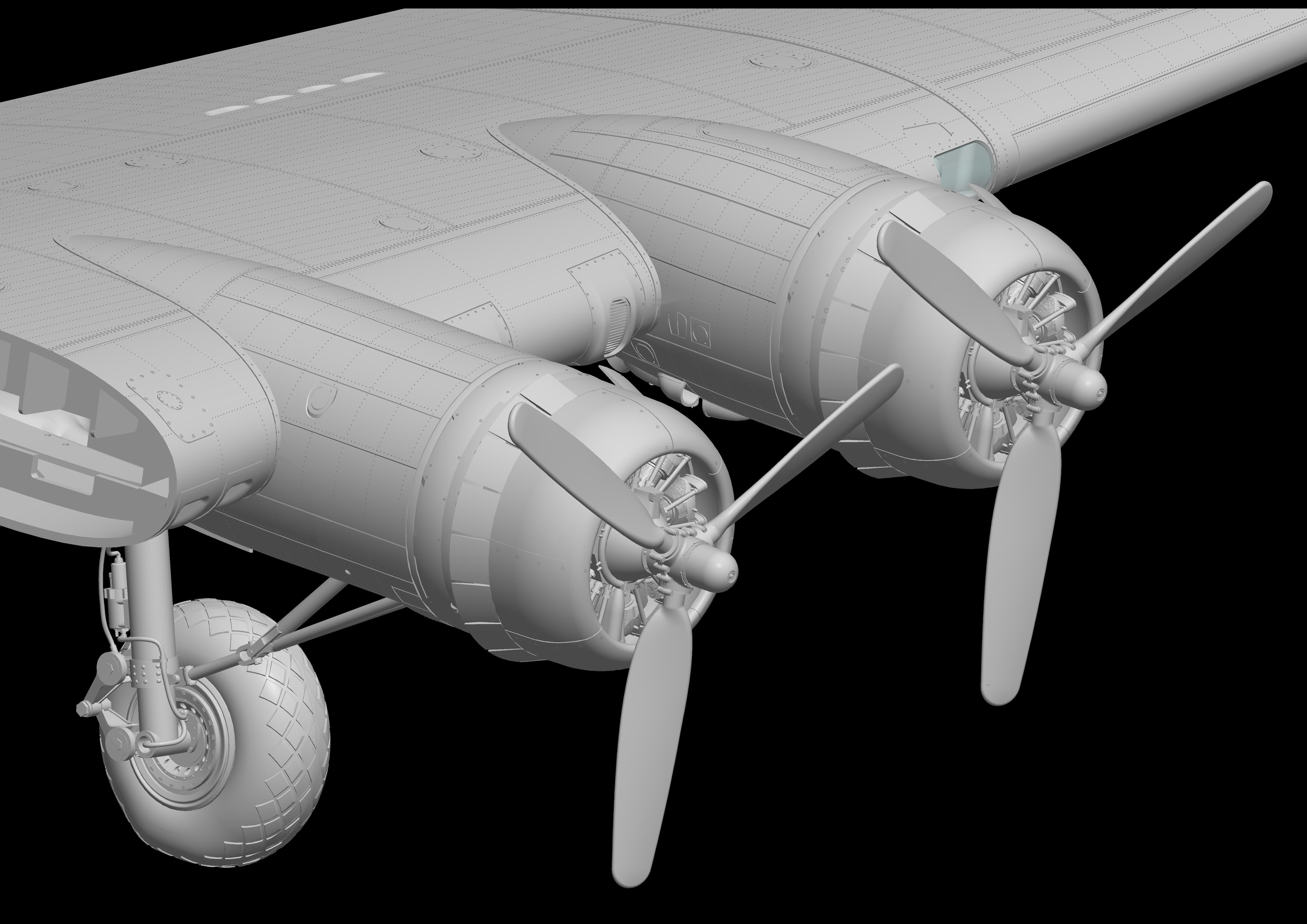 HK Models - 01E030 - Boeing B-17G Flying Fortress (late) - digital model