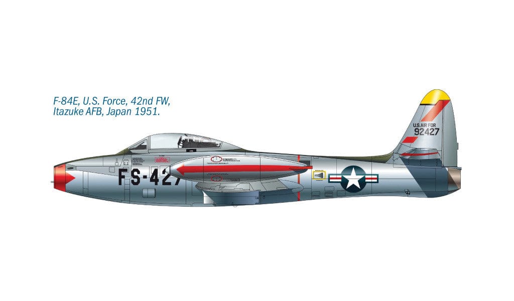Italeri - 1321 - Republic F-84E/G Thunderjet - paint schemes