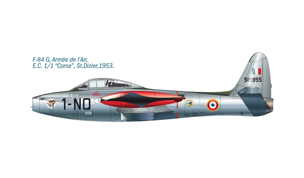 303 - Italeri - 1321 - Republic F-84E/G Thunderjet - paint schemes