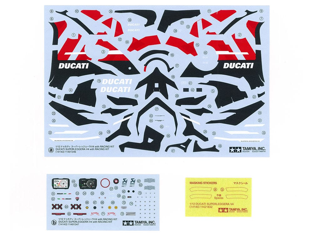 Tamiya - 14143 - Ducati Panigale V4 Superleggera - decals
