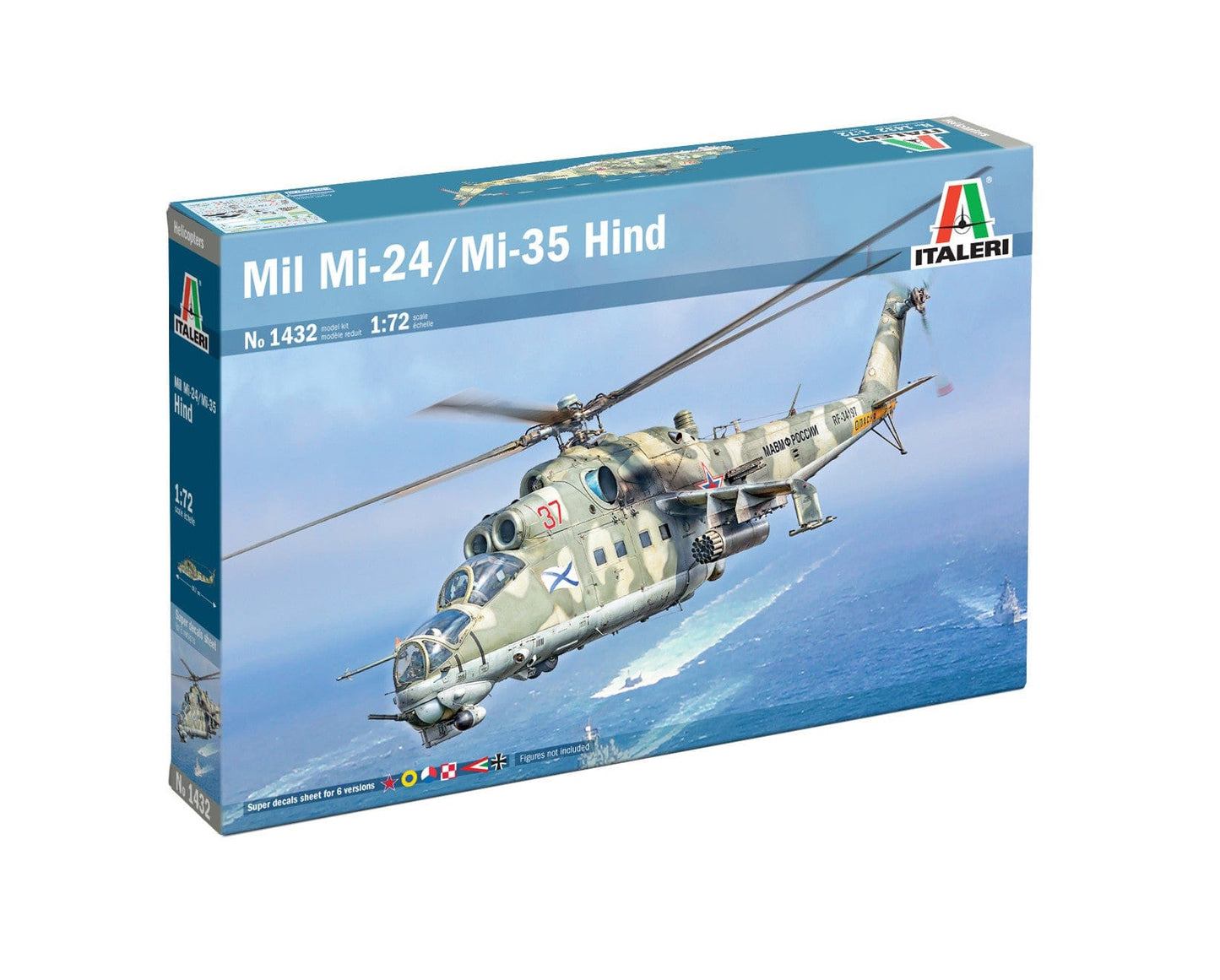 010 - Italeri - 1432 - Mil Mi-24P Hind F / Mi-35P Hind E - primary image