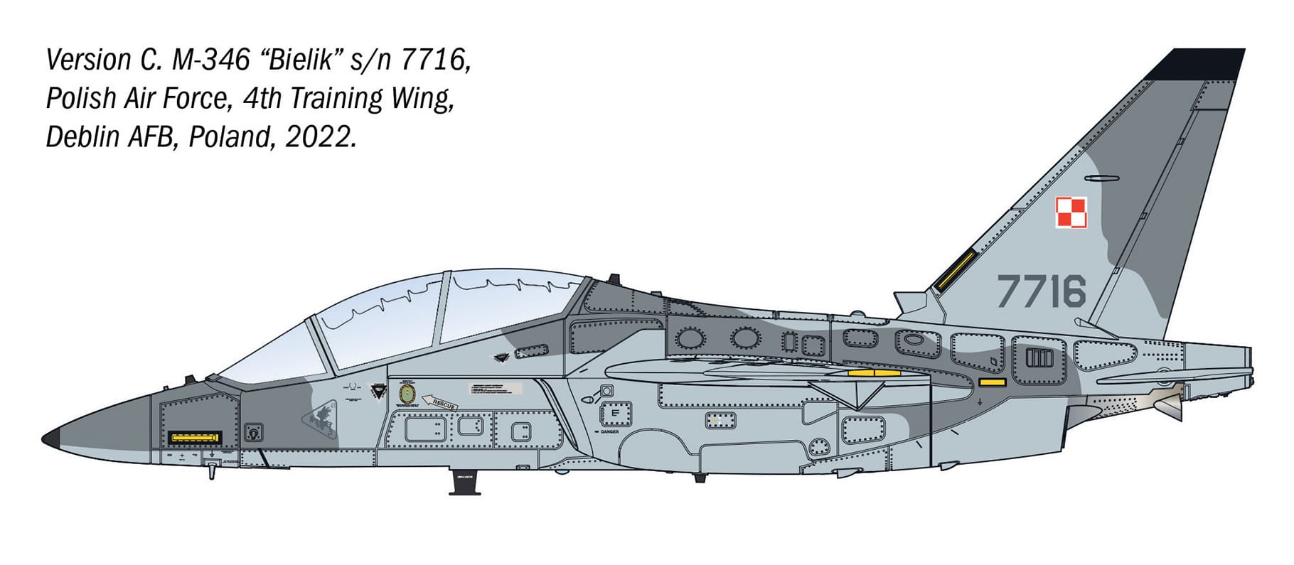 Italeri - 1480 - Leonardo M-346 Master - paint schemes