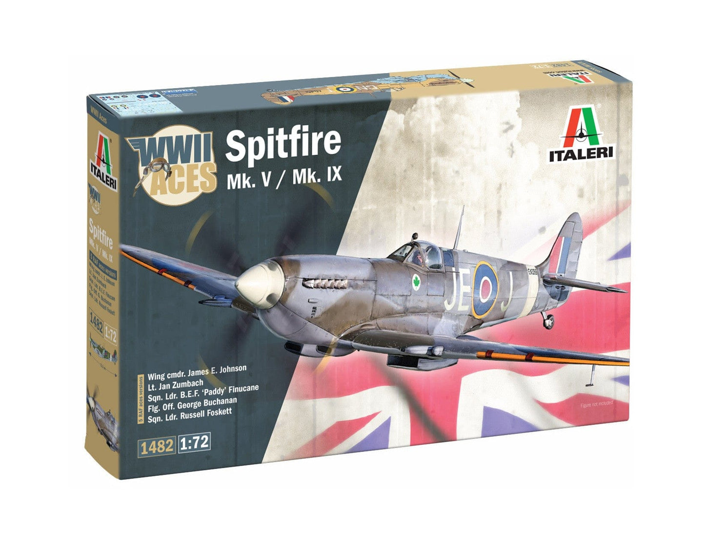 010 - Italeri - 1482 - Supermarine Spitfire Mk V / Mk IX ‘WWII Aces’ - primary image