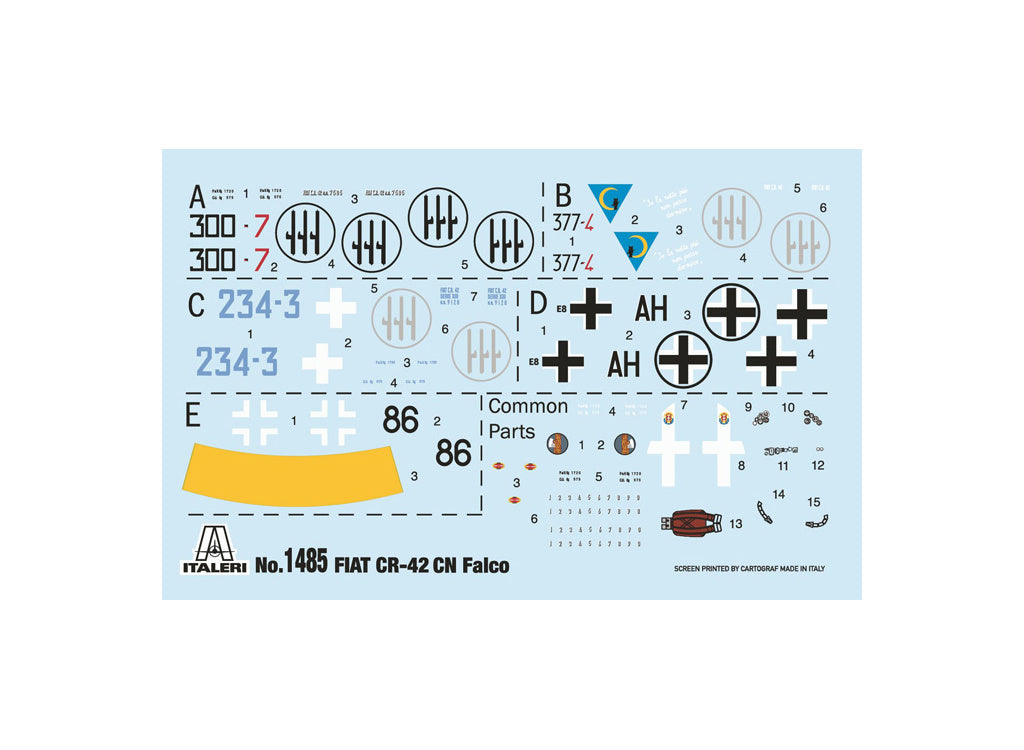 Fiat CR.42CN Falco - decals