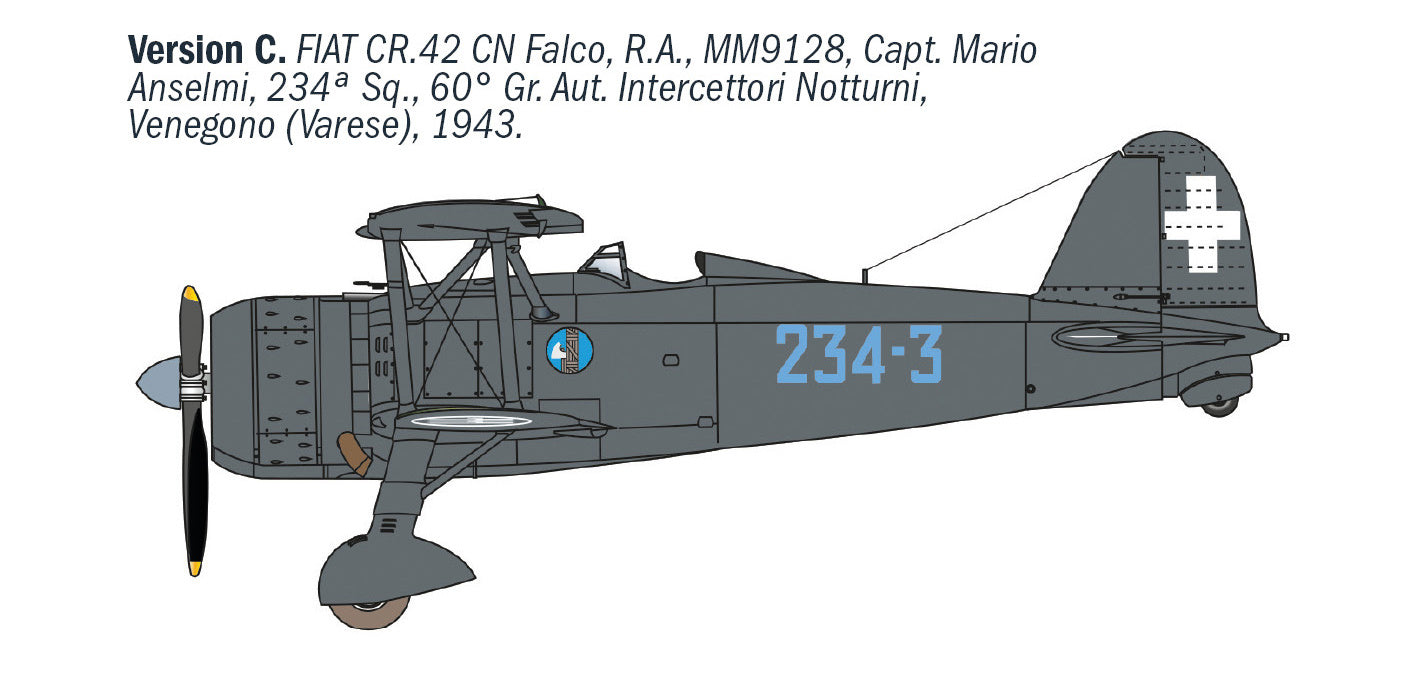 Fiat CR.42CN Falco - paint schemes