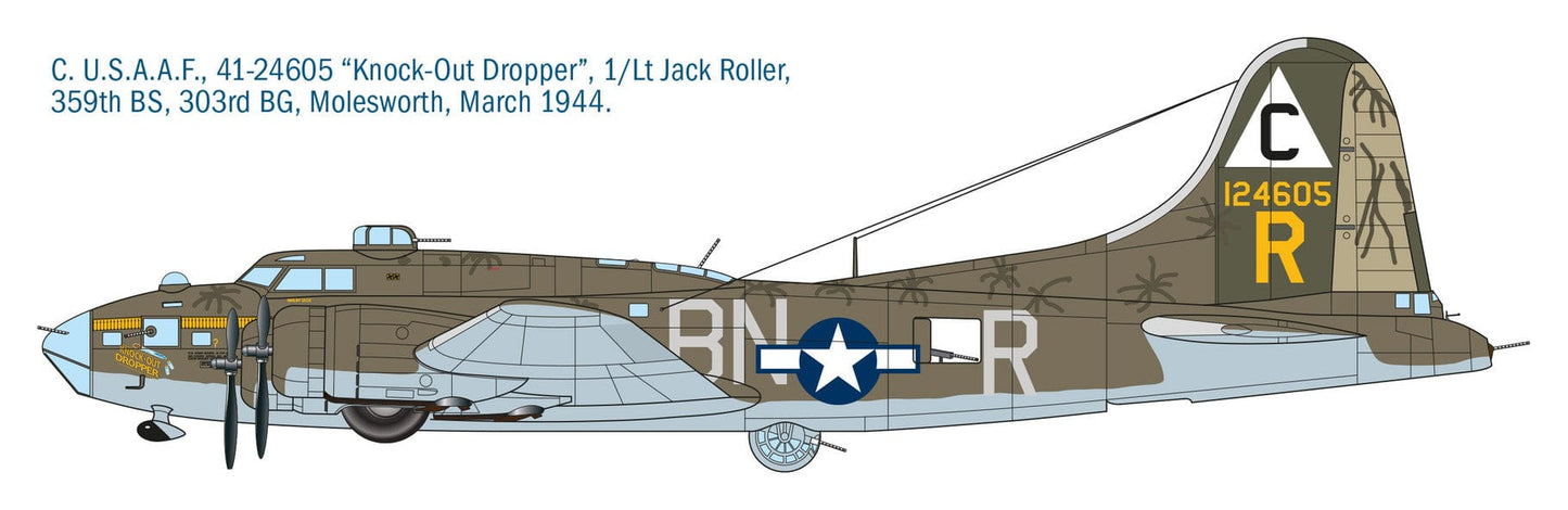 302 - Italeri - 1487 - Boeing B-17F Flying Fortress - paint schemes