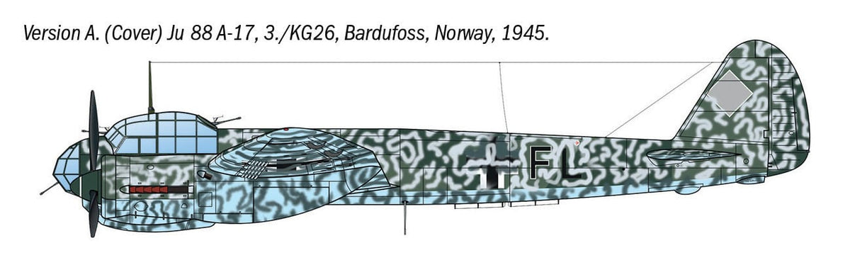 300 - Italeri - 1489 - Junkers Ju 88 A-17 - paint schemes