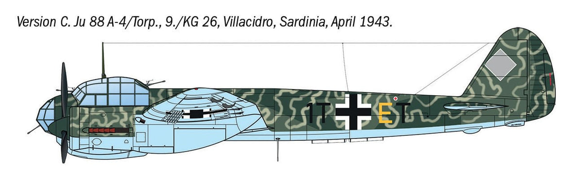 302 - Italeri - 1489 - Junkers Ju 88 A-17 - paint schemes