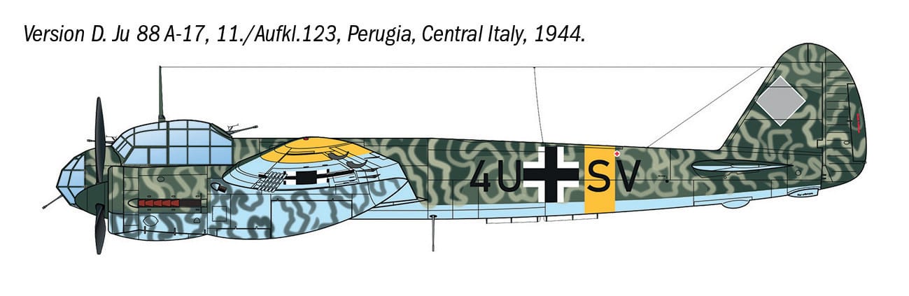 Italeri - 1489 - Junkers Ju 88 A-17 - paint schemes