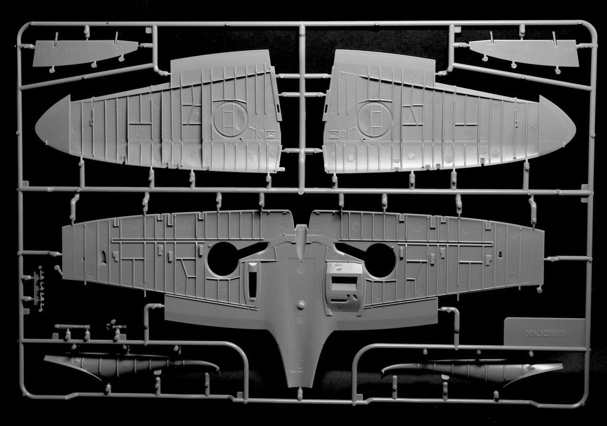 209 - Kotare - 32001 - Supermarine Spitfire Mk Ia (mid) - sprue