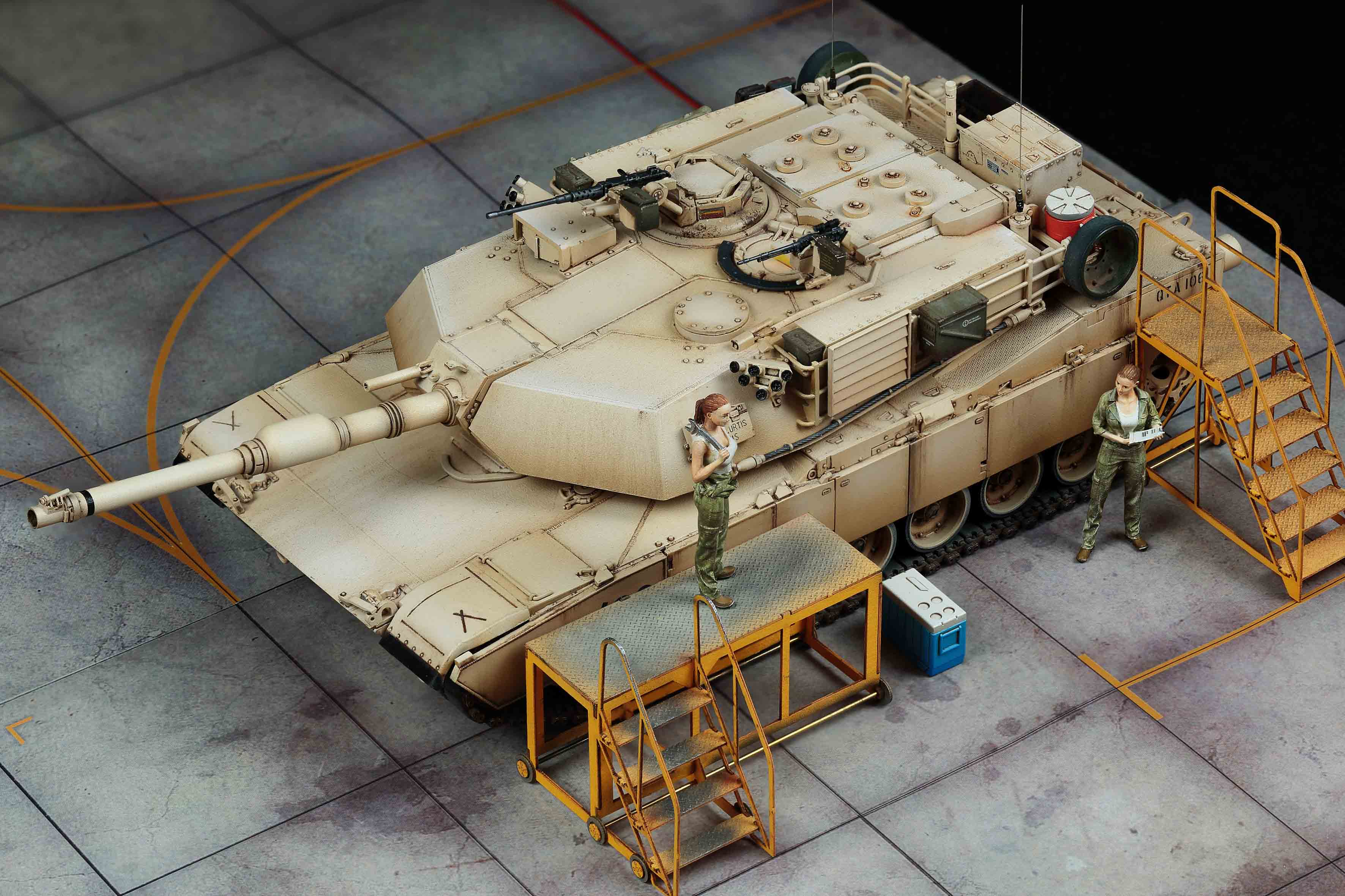 Rye Field Model - 5007 - M1A1/A2 Abrams - painted model
