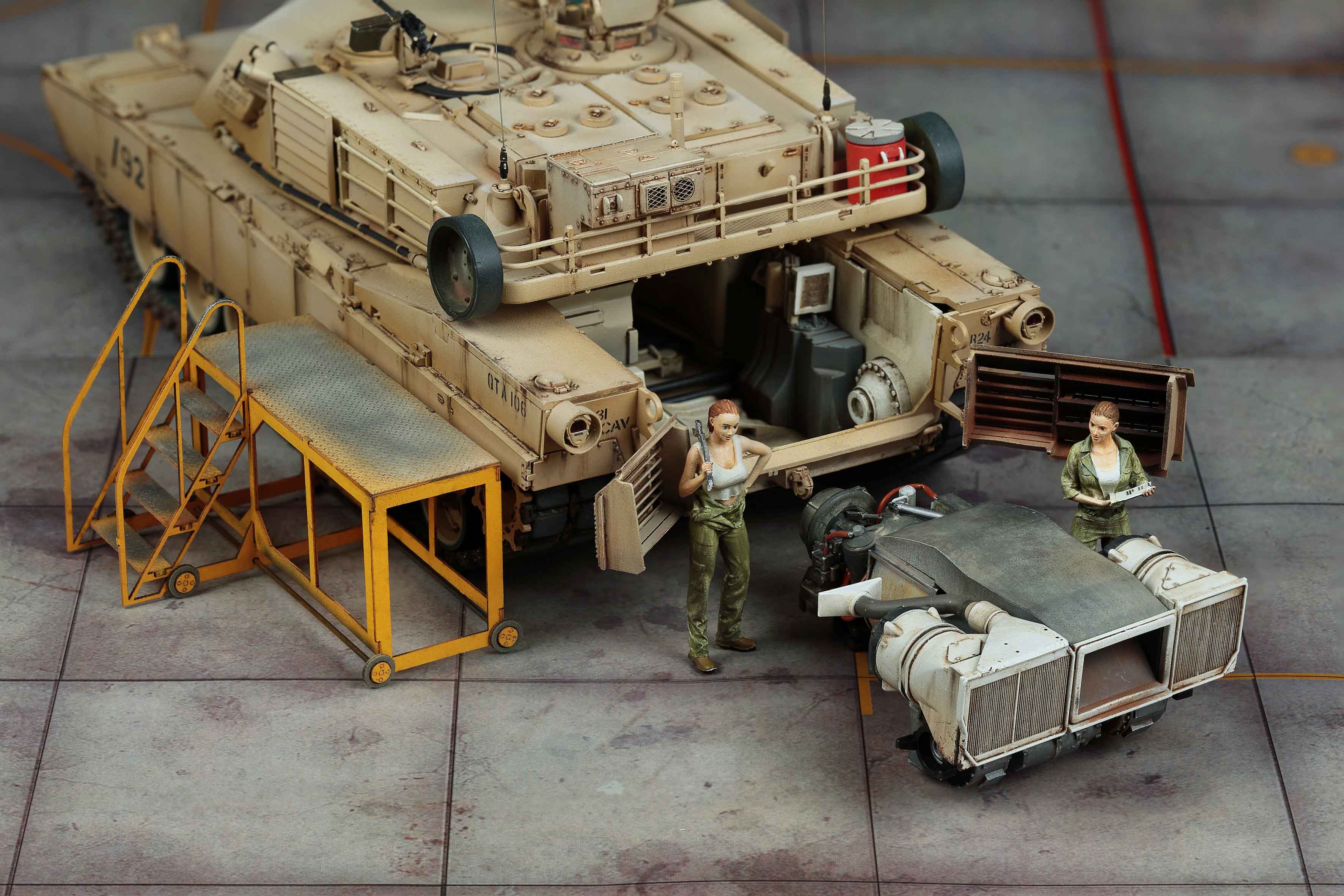 Rye Field Model - 5007 - M1A1/A2 Abrams - painted model