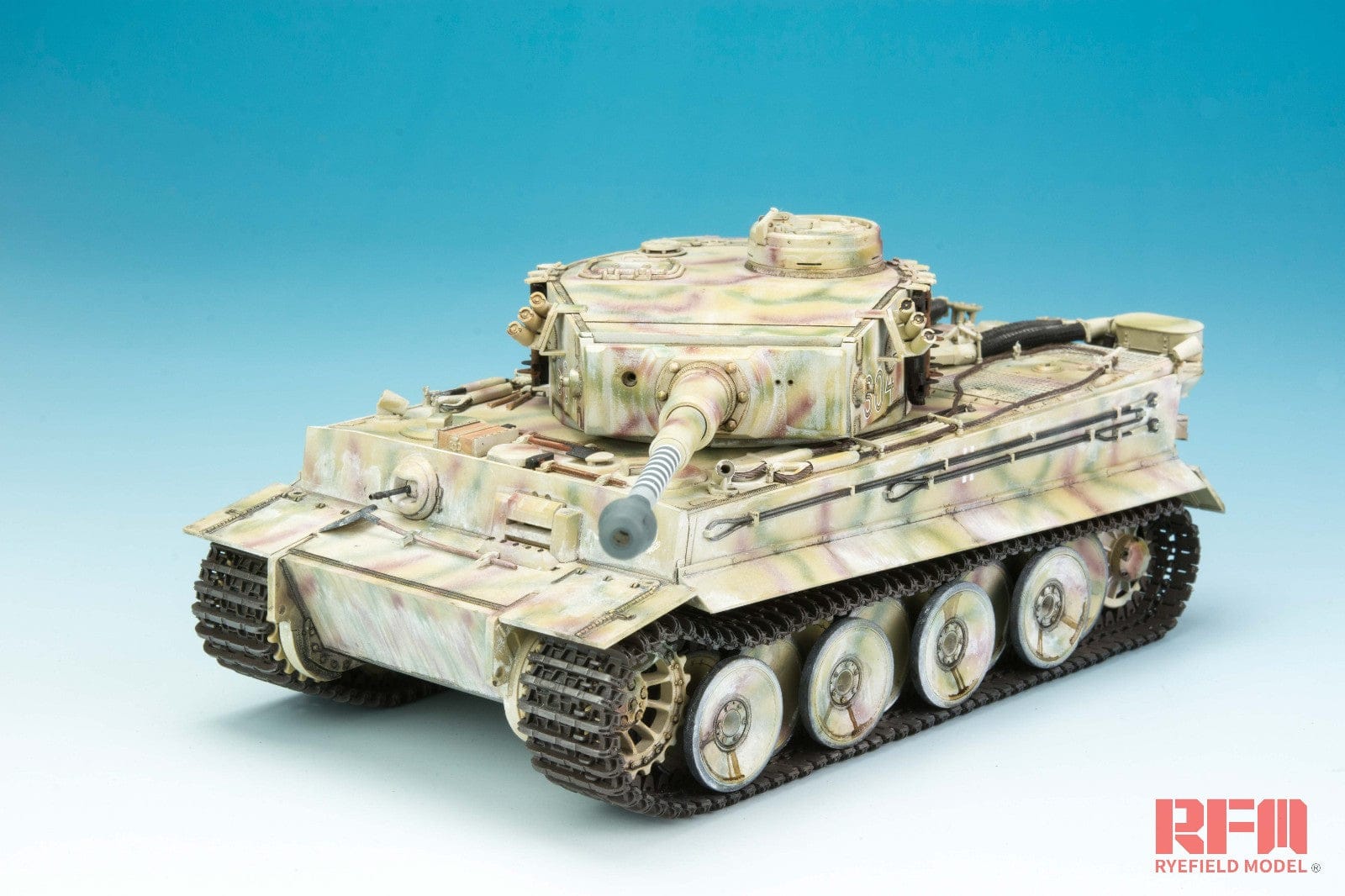 Rye Field Model - 5025 - Pz.Kpfw. VI Ausf. E Tiger I (early) [interior kit] - painted model