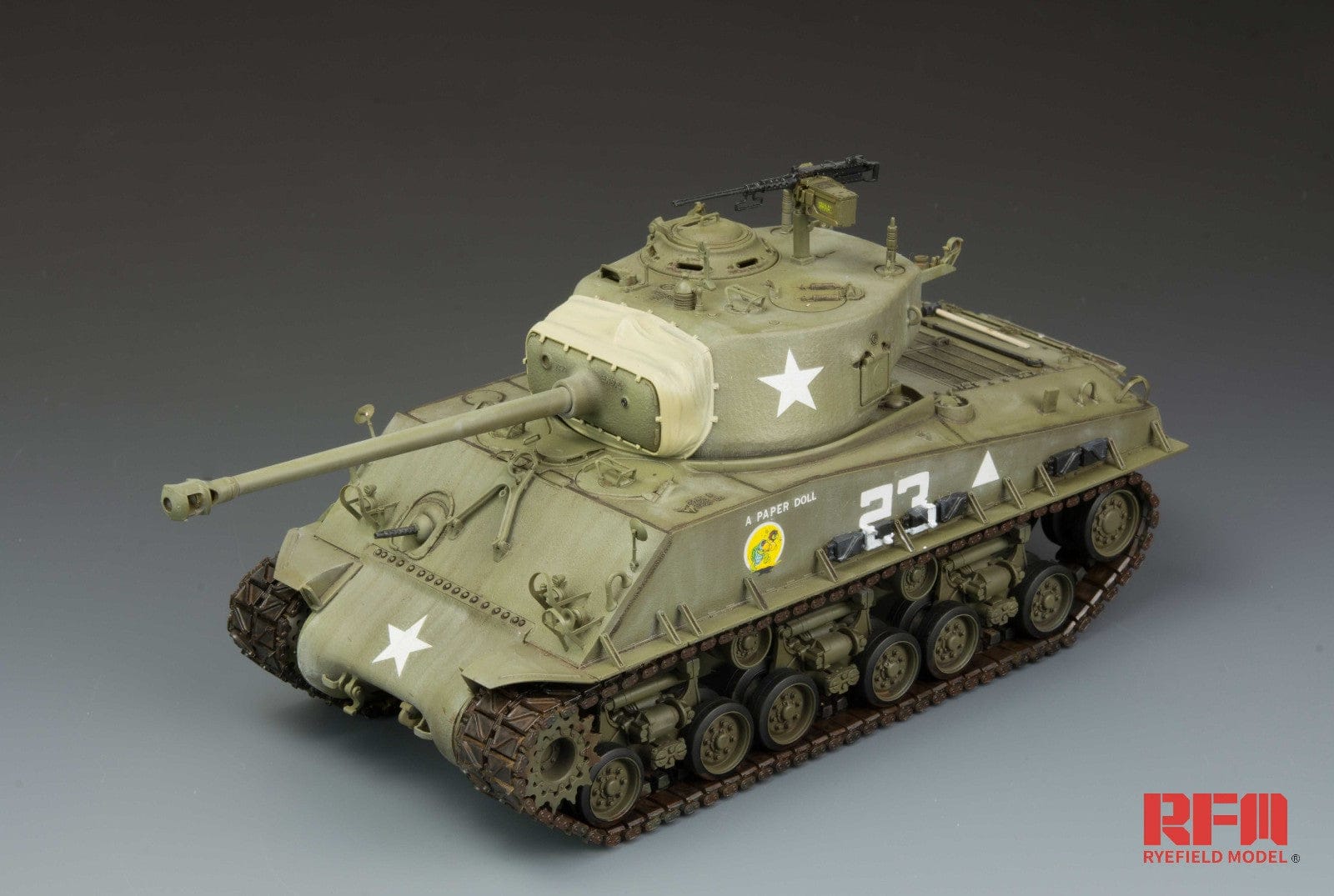 Rye Field Model - 5028 - M4A3E8 Sherman - painted model