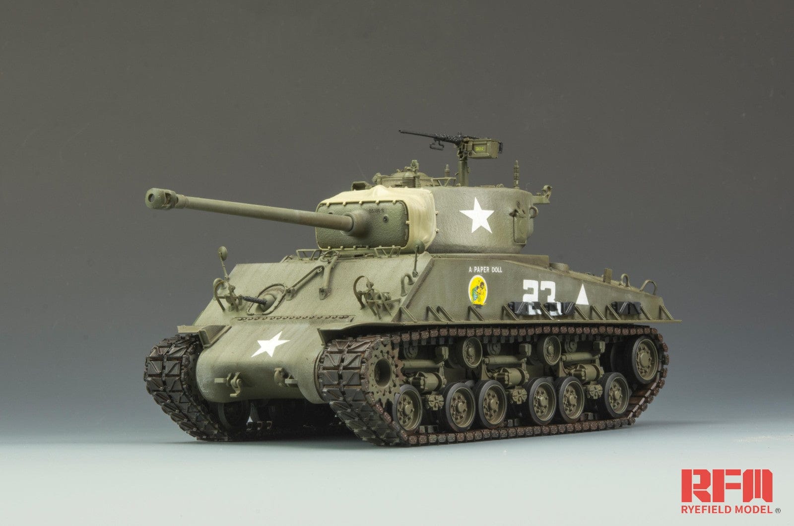 Rye Field Model - 5028 - M4A3E8 Sherman - painted model