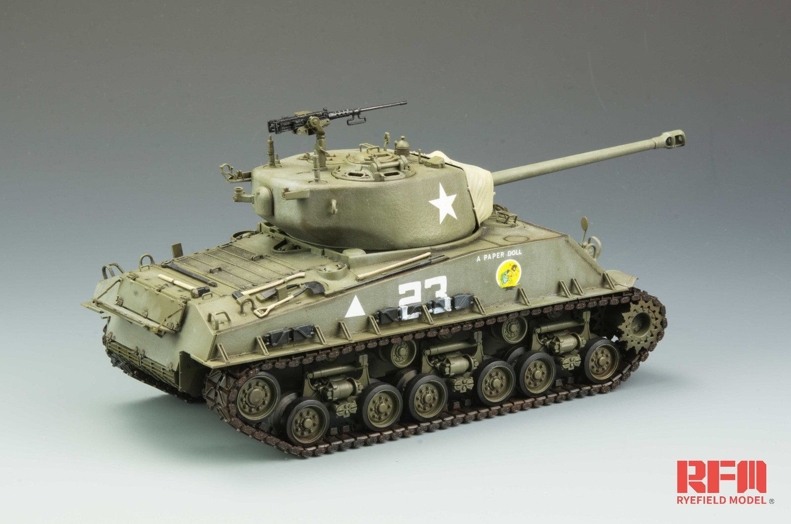 Rye Field Model - 5028 - M4A3E8 Sherman - painted model