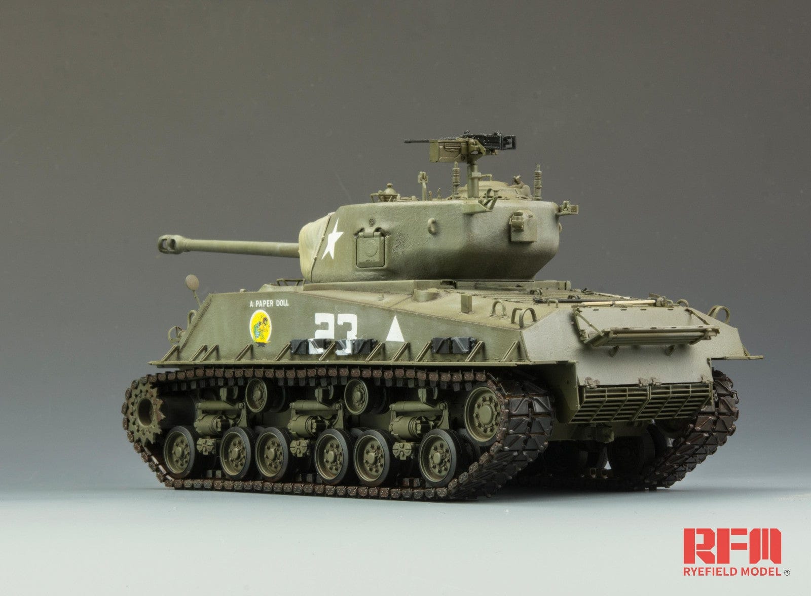 Rye Field Model - 5028 - M4A3E8 Sherman - painted model