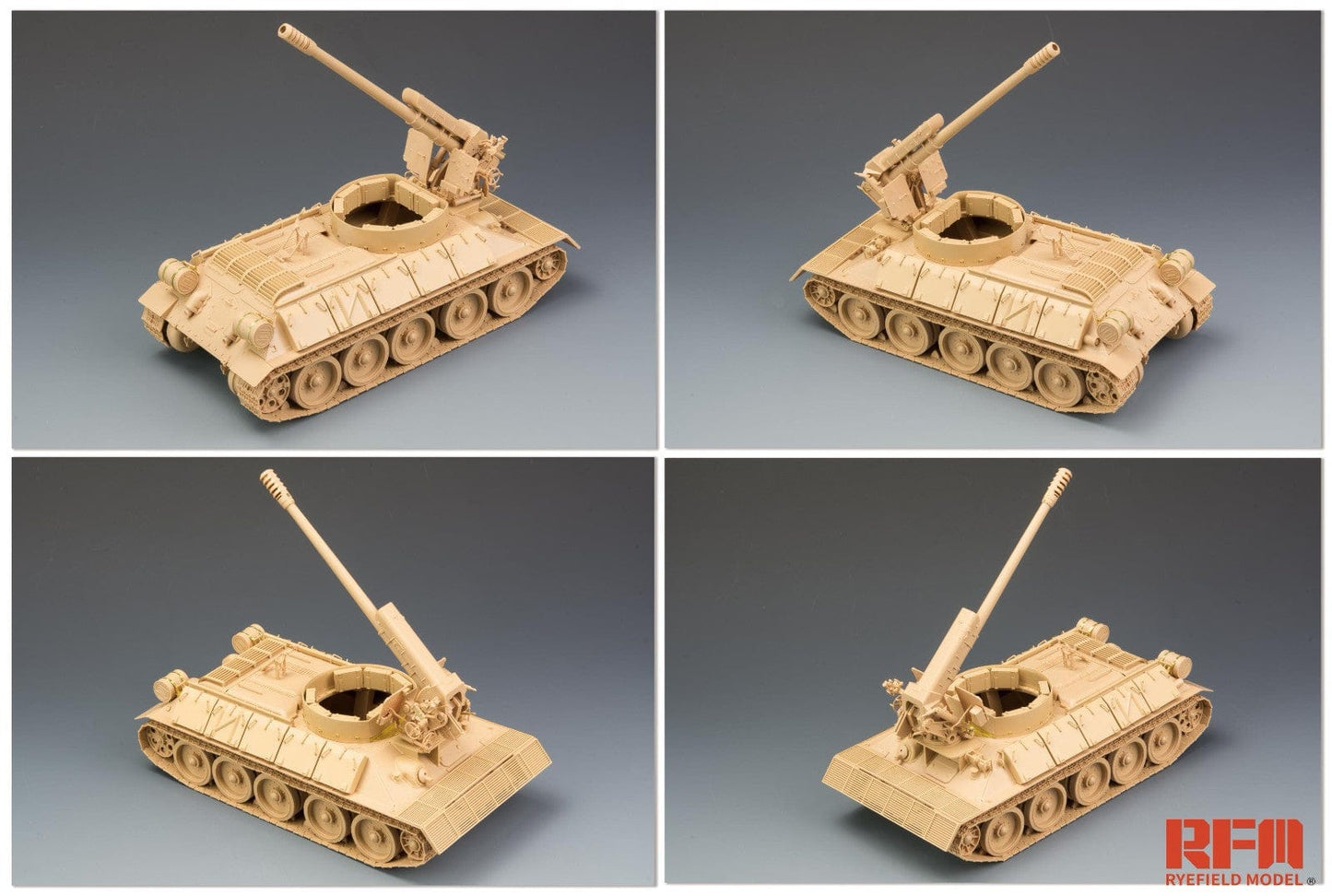 600 - Rye Field Model - 5030 - T-34-122 D30 - unpainted model