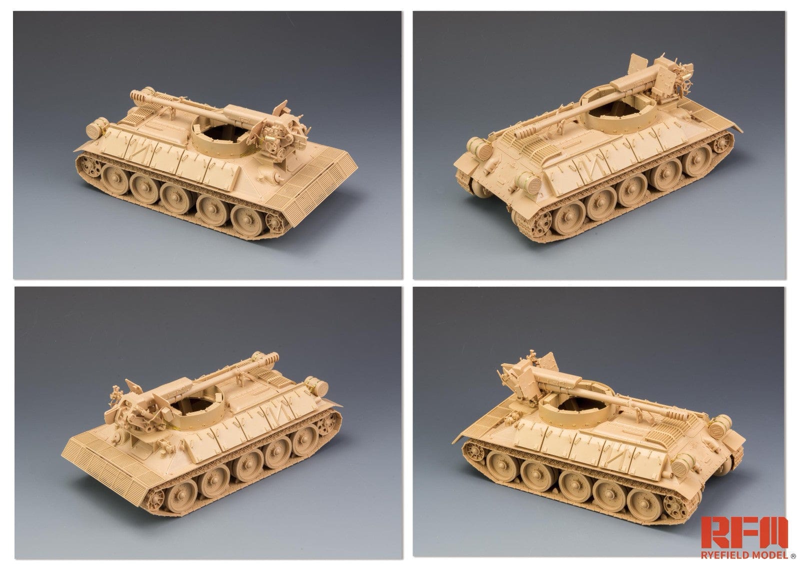 Rye Field Model - 5030 - T-34-122 D30 - unpainted model