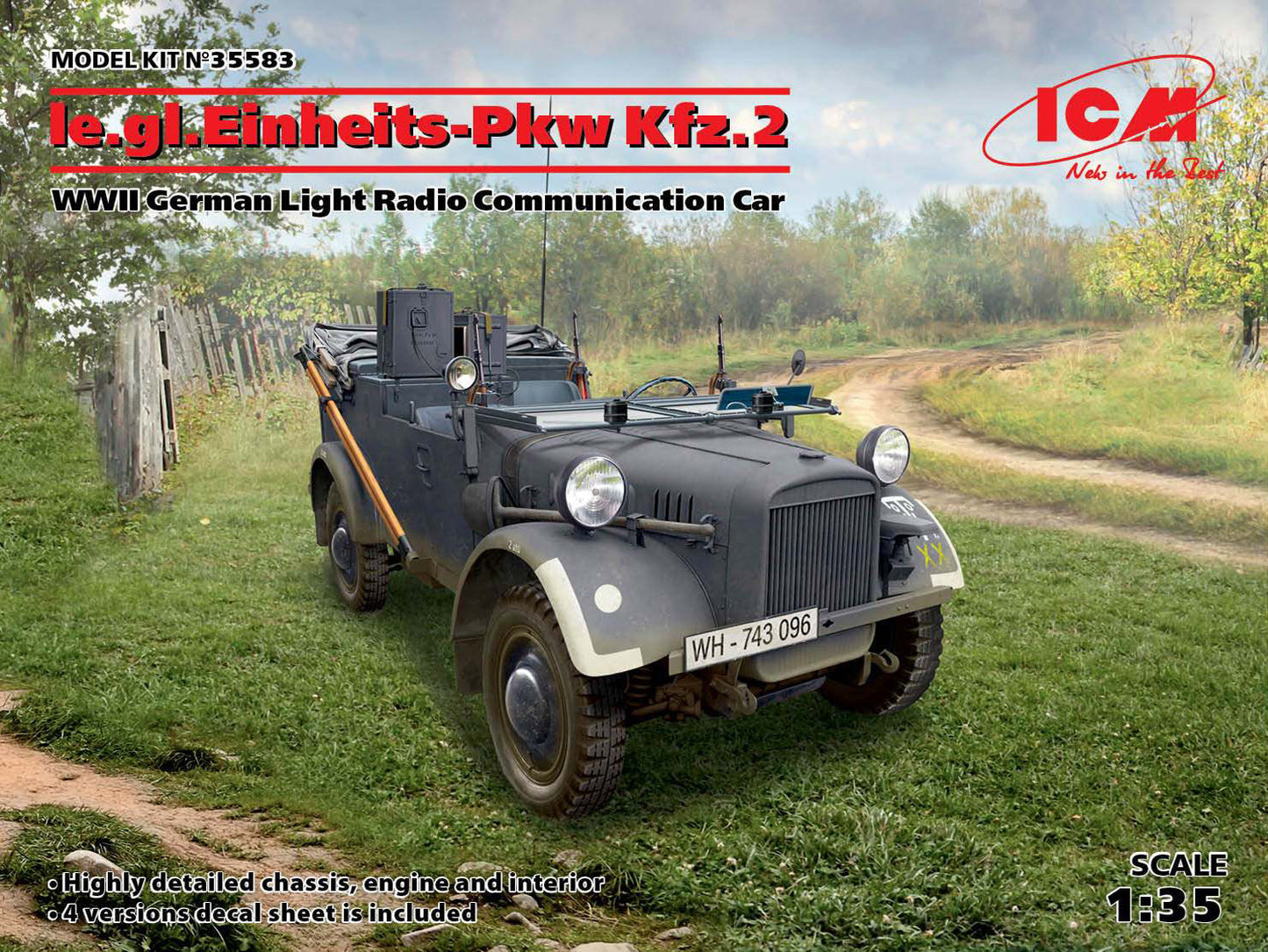 010 - Stoewer R180 le.gl.Einheits-Pkw Kfz.2 Radio Car - primary image