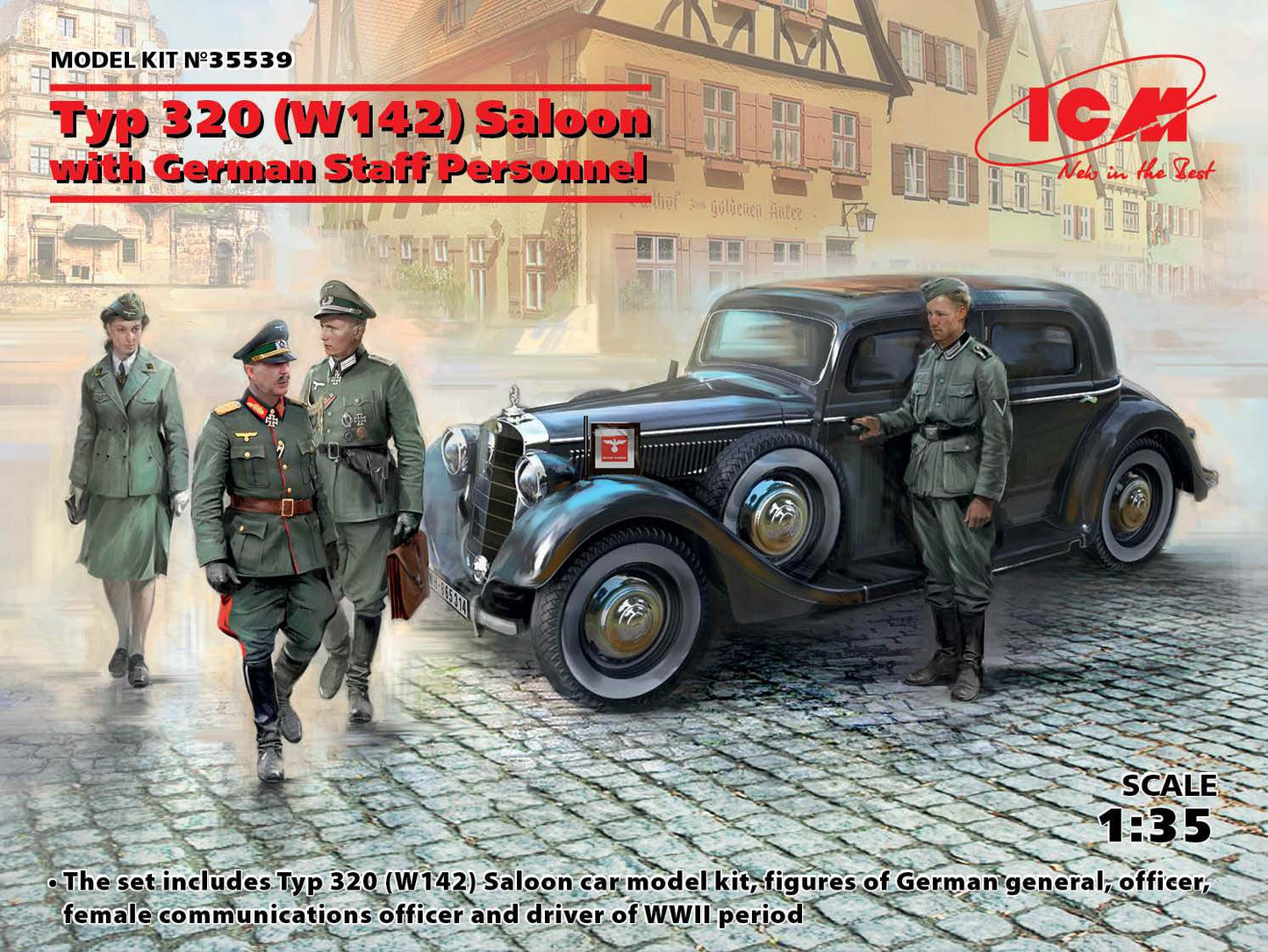 Mercedes-Benz W142 Typ 320 with Officers