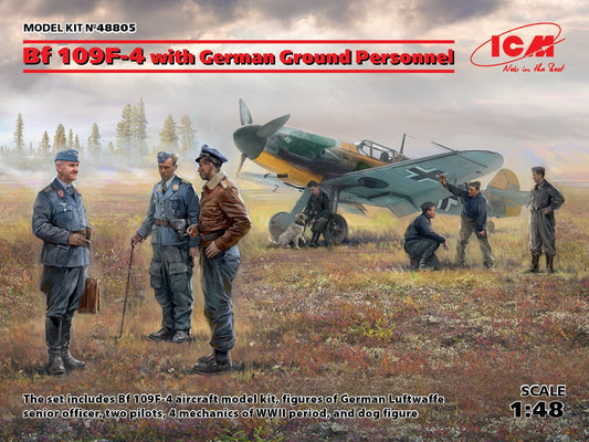 010 - Messerschmitt Bf 109 F-4 with Pilots and Ground Staff - primary image