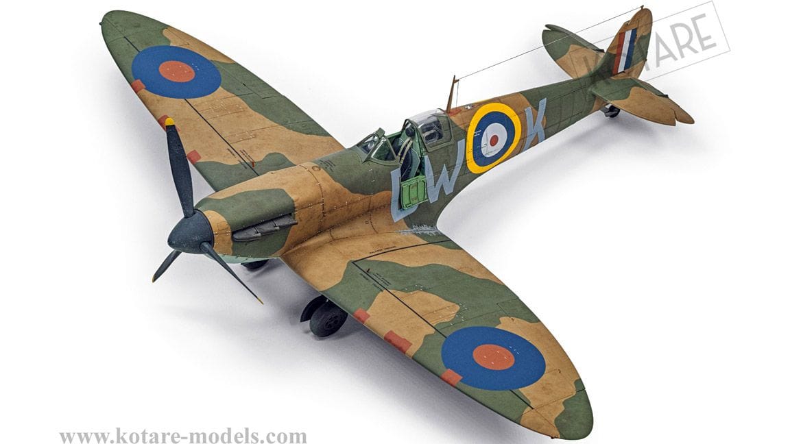 Kotare - 32001 - Supermarine Spitfire Mk Ia (mid) - painted model