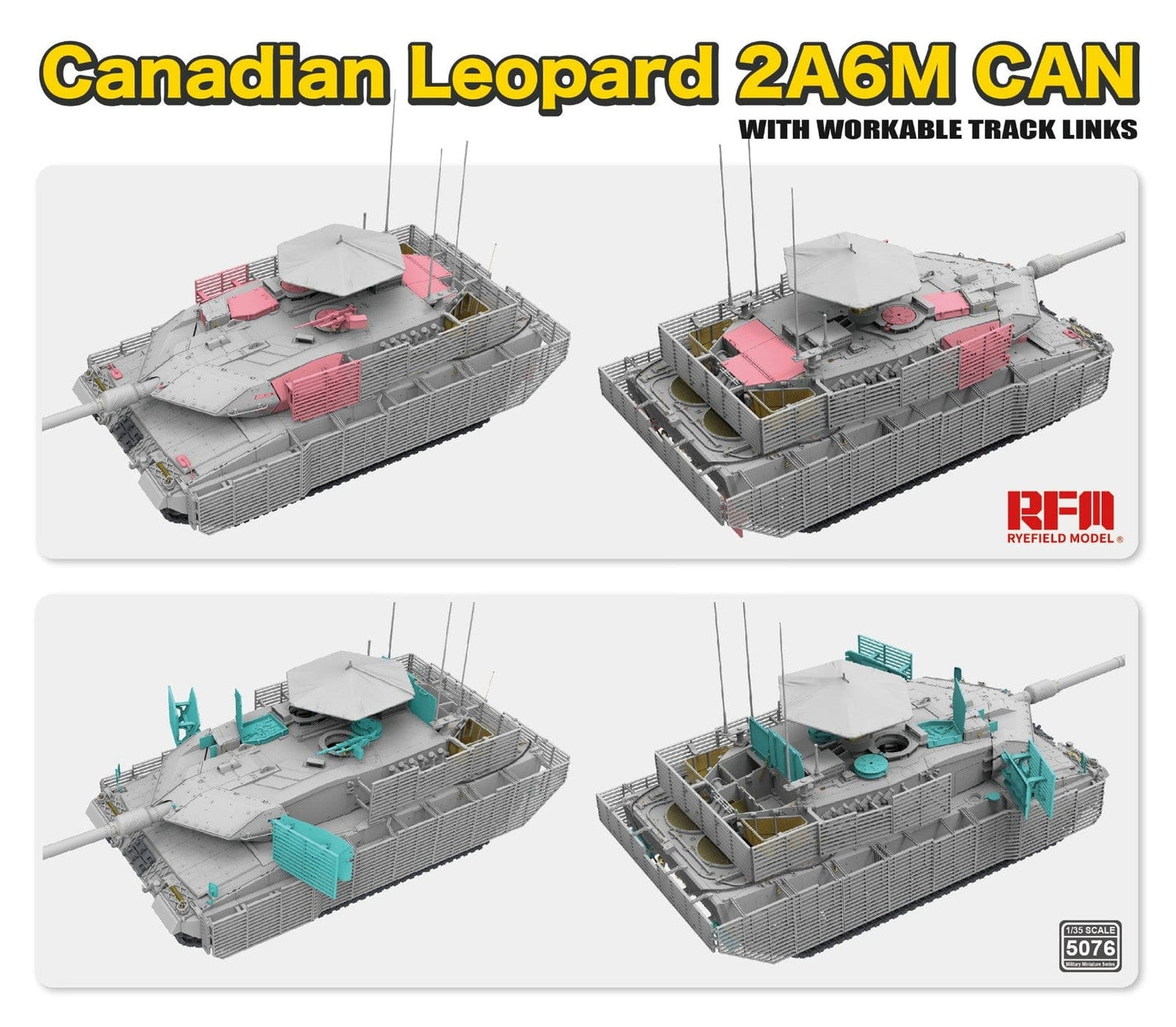 501 - Rye Field Model - 5076 - Leopard 2A6M CAN - digital model