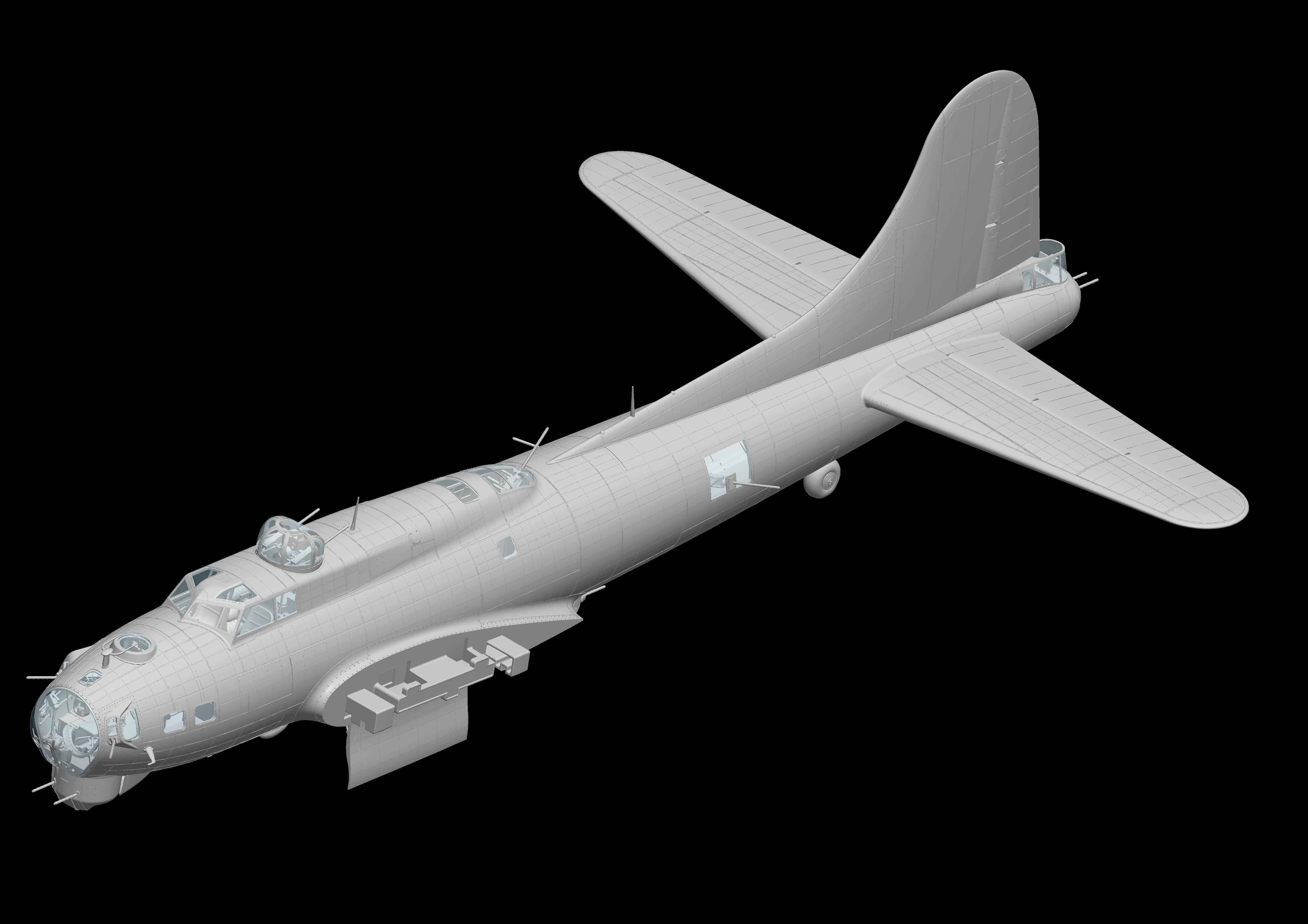 HK Models - 01E030 - Boeing B-17G Flying Fortress (late) - digital model