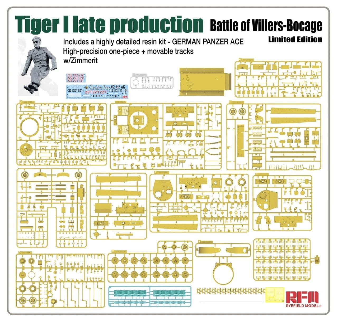 200 - Rye Field Model - 5101 - Pz.Kpfw. VI Ausf. E Tiger I (late) - sprue