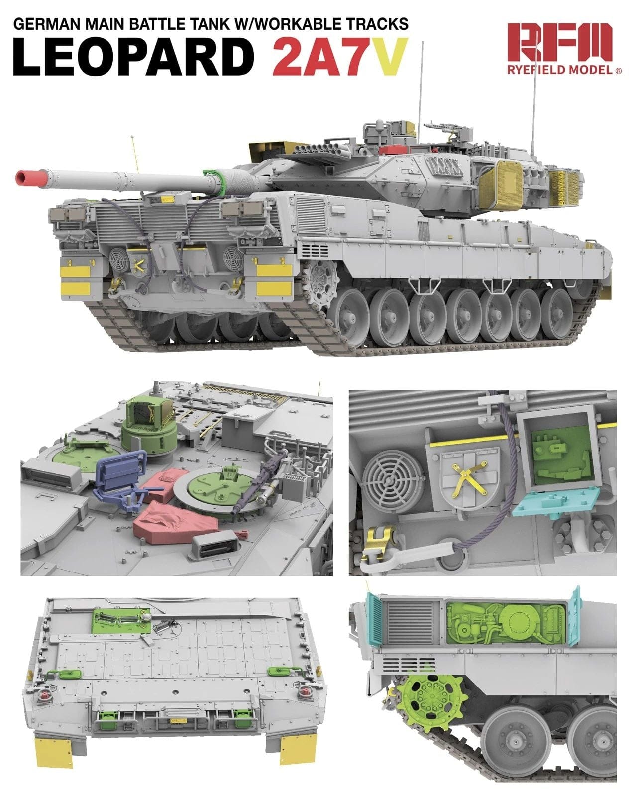 501 - Rye Field Model - 5109 - Leopard 2A7V - digital model