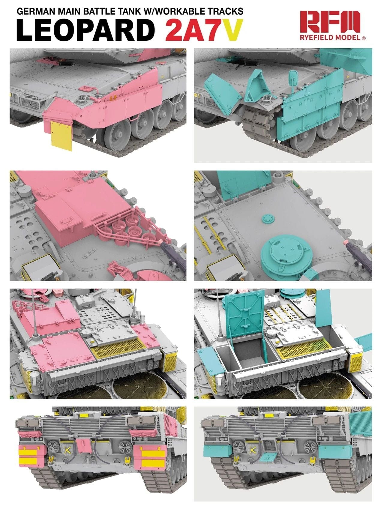 Rye Field Model - 5109 - Leopard 2A7V - digital model