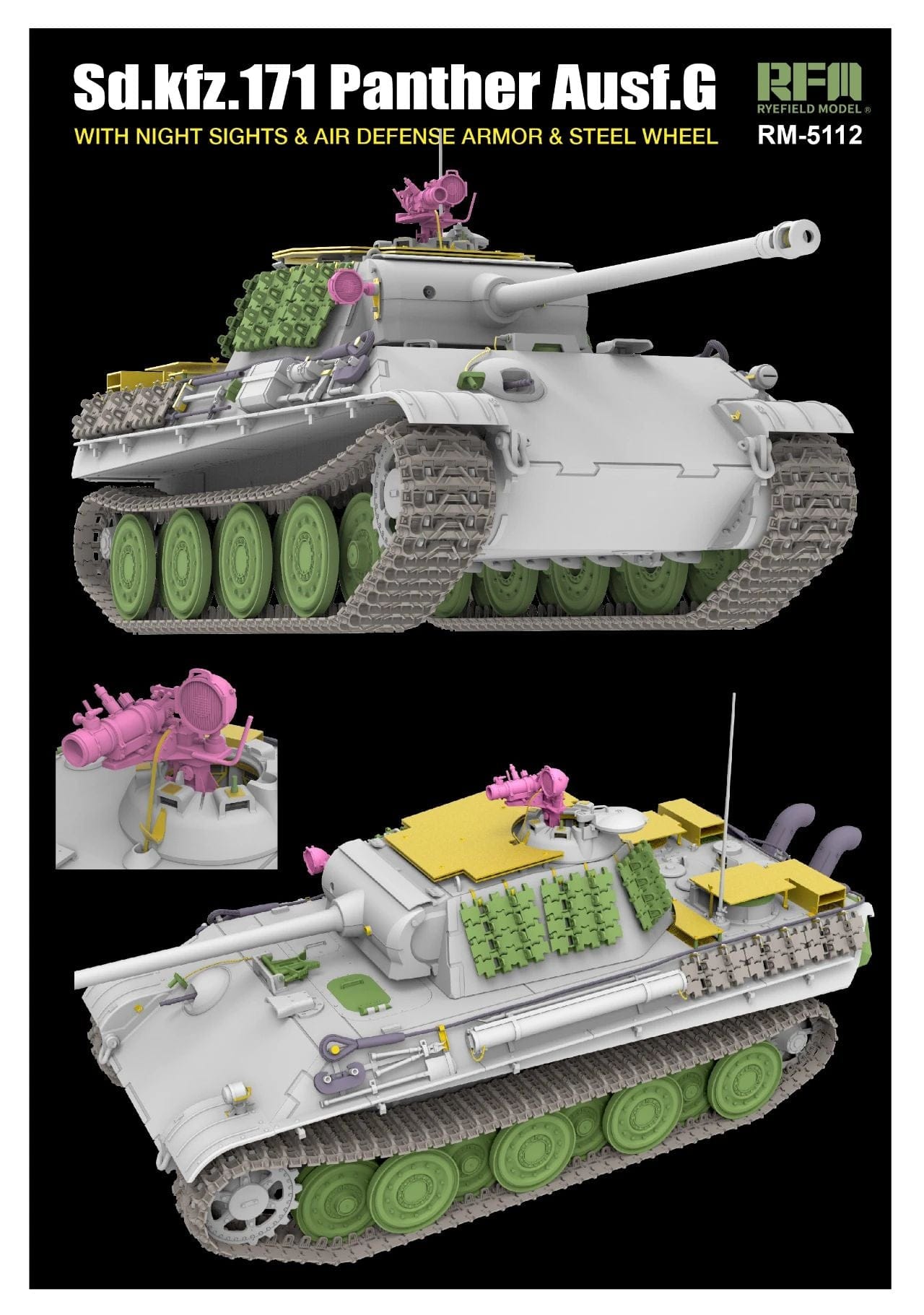 500 - Rye Field Model - 5112 - Pz.Kpfw. V Panther Ausf. G - digital model