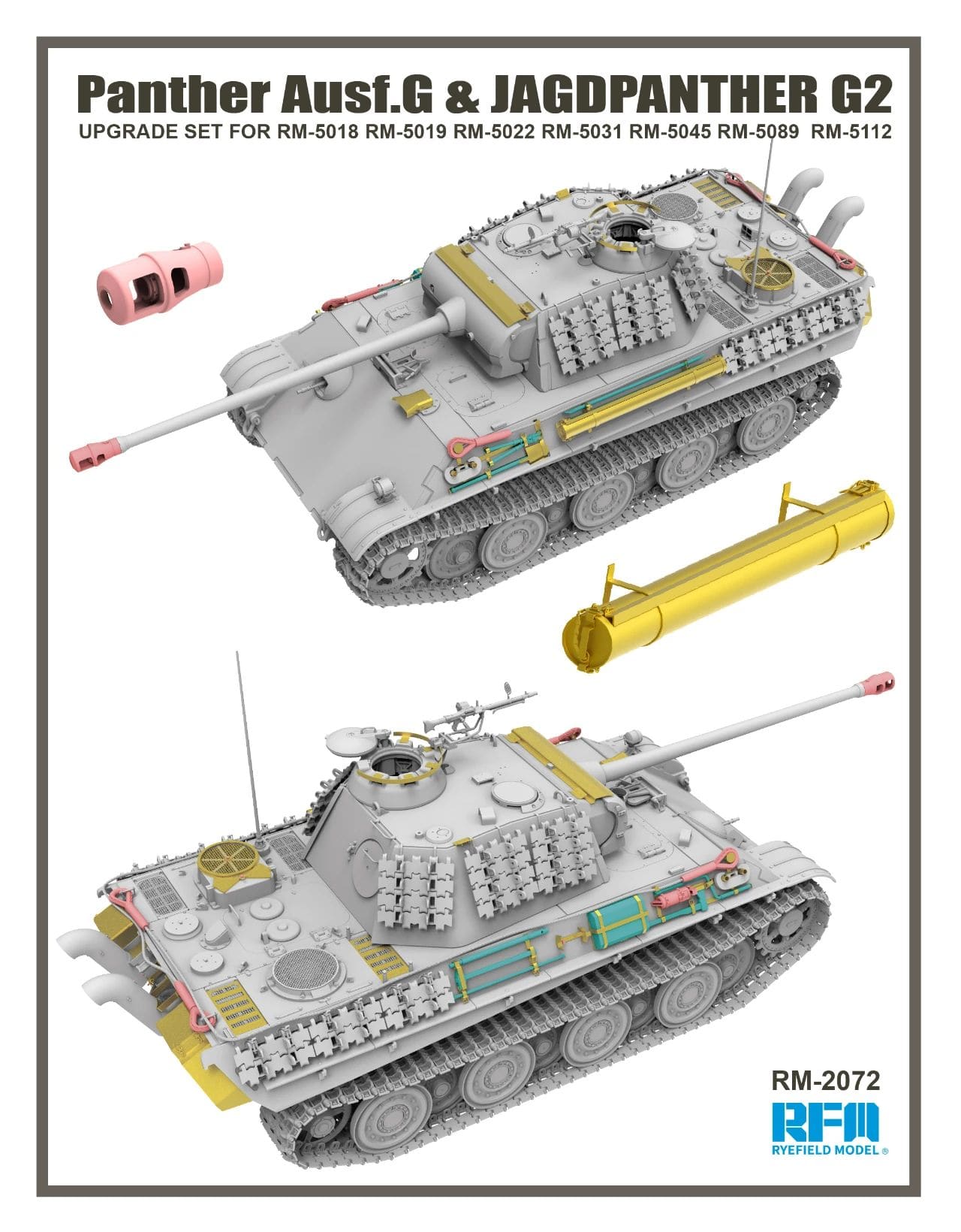 010 - Rye Field Model - 2072 - Pz.Kpfw. V Ausf. G / Jagdpanther G2 [upgrade kit] - primary image